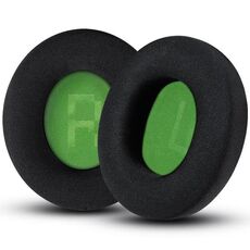 1 paio di cuffie in spugna per SteelSeries Arctis Pro / Arctis 3 / 5 / 7, colore: nero verde ghiaccio seta