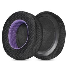 1 paio di cuffie in spugna per SteelSeries Arctis Pro / Arctis 3 / 5 / 7, colore: nero viola maglia