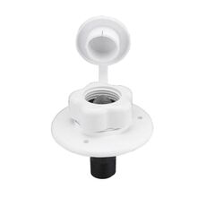 Valvola di ritegno per ingresso acqua filettata a prova di perdite con flangia per nave RV, specifiche: bianco 1