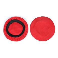 2 pezzi Universale Rotondo Riutilizzabile Auricolare Copertura Antipolvere Anti-sudore Traspirante Copertura Protettiva, Colore: L Rosso