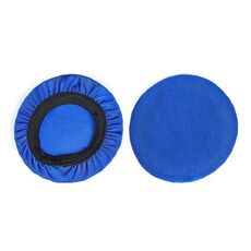 2 pezzi Universale Rotondo Riutilizzabile Auricolare Copertura Antipolvere Copertura Protettiva Traspirante Anti-sudore, Colore: L Blu
