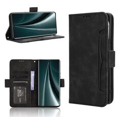 Per vivo T3 Pro 5G / iQOO Z9S Pro 5G Custodia in pelle con texture in vitello e slot per schede (nero)