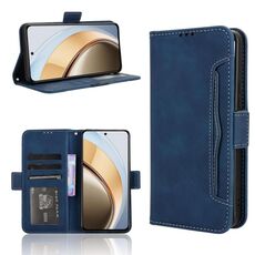 Per vivo V40 Lite 4G / 5G IDN Custodia in pelle con texture in vitello e slot per schede (blu)