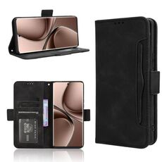 Per vivo V40e 5G / iQOO Z9S 5G Custodia in pelle con texture in vitello e slot per schede (nero)