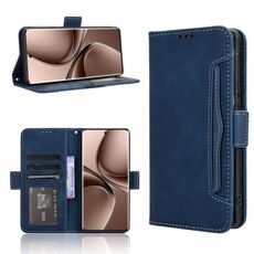 Per vivo V40e 5G / iQOO Z9S 5G Custodia in pelle con texture in vitello e slot per schede (blu)