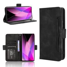 Per Infinix Zero 40 5G Custodia in pelle con texture in vitello e slot per schede (nero)
