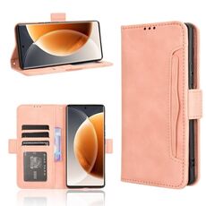 Per Tecno Camon 30S 4G / 30S Pro 4G Custodia in pelle con texture in vitello e slot per schede (rosa)