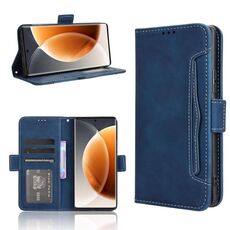 Per Tecno Camon 30S 4G / 30S Pro 4G Custodia in pelle con texture in vitello e slot per schede (blu)
