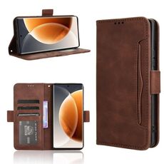 Per Tecno Camon 30S 4G / 30S Pro 4G Custodia in pelle con texture in vitello e slot per schede (marrone)
