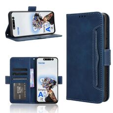 Per Tecno Pova 6 Neo 5G / Spark 30 5G Custodia in pelle con texture in vitello e slot per schede (blu)