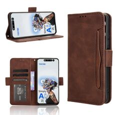 Per Tecno Pova 6 Neo 5G / Spark 30 5G Custodia in pelle con texture in vitello e slot per schede (marrone)