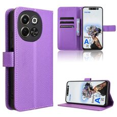 Per Tecno Pova 6 Neo 5G / Spark 30 5G Custodia in pelle con texture a diamante (viola)