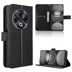 Per Tecno Spark 30 4G Custodia in pelle con texture a diamante (nero)