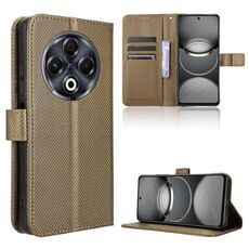Per Tecno Spark 30 4G Custodia in pelle con texture a diamante (marrone)