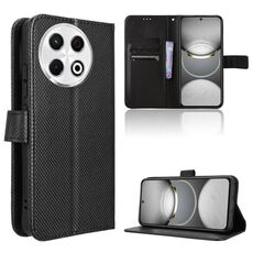 Per Tecno Spark 30 Pro 4G Custodia in pelle con texture a diamante (nero)