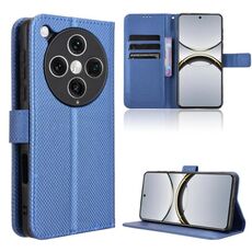 Per OPPO Find X8 Pro Custodia per telefono in pelle con texture a diamante (blu)