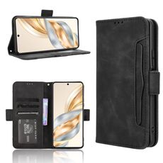 Per Honor X60 5G / X9C Smart Skin Feel Calf Texture Card Slots Custodia per telefono in pelle (nero)