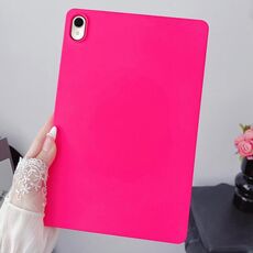 Per Huawei Matepad 11 2023 Custodia per tablet in TPU con spray all'olio e pelle (rosso rosa)