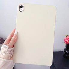 Per Huawei Matepad 11 2023 Custodia per tablet in TPU con spray all'olio e pelle (bianca)