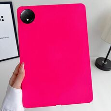 Per Redmi Pad SE 4G 8.7 pollici Custodia per tablet in TPU con spray all'olio, adatta alla pelle (rosso rosa)