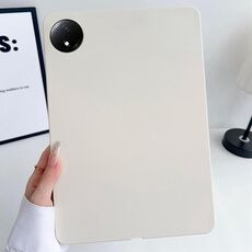 Per Redmi Pad SE 4G 8.7 pollici Custodia per tablet in TPU con spray all'olio e pelle delicata (bianca)