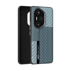 Per Honor 300 Pro ABEEL 6D Micro Relief Custodia per telefono (fibra di carbonio blu)