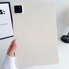 Per Xiaomi Pad 7 Oil Spray Custodia per tablet in TPU delicata sulla pelle (bianca)