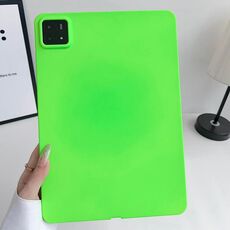 Per Xiaomi Pad 7 Pro Oil Spray Custodia per tablet in TPU delicata sulla pelle (verde fluorescente)