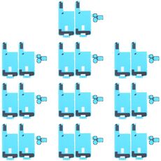 Per iPhone 16 Pro 10 pezzi Dissipatore di calore per cover posteriore Adesivo nero con cuscinetti in spugna per fotocamera posteriore