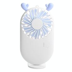 Ventilatore tascabile di ricarica mini USB portatile con controllo a 3 velocità (bianco)