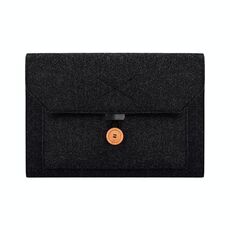 Borsa interna per laptop con bottoni in feltro multiuso ND06 per laptop da 15,4 pollici (nera)