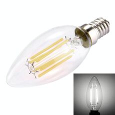 Lampadina LED a filamento dimmerabile C35 E14 6W, 6 LED 450 LM Retro Lampada a risparmio energetico per sale, AC 220V