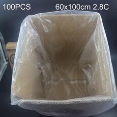 Busta da imballaggio in plastica PE a prova di umidità e polvere da 100 pezzi/pacco 2.8C, dimensioni: 60 cm x 100 cm