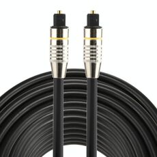 Cavo audio ottico digitale Toslink maschio a maschio con testa in metallo placcato nichel da 25 m OD6,0 mm