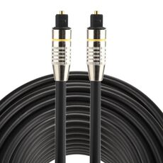 Cavo audio ottico digitale Toslink maschio a maschio con testa in metallo placcato nichel da 30 m OD6,0 mm