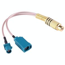 Cavo da 15 cm da RCA femmina a FAKRA maschio + FAKRA Z tipo femmina RG316 con molla