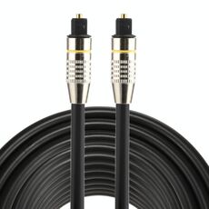 Cavo audio ottico digitale Toslink maschio a maschio con testa in metallo nichelato da 10 m OD6,0 mm