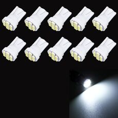 10 PCS T10 8 LED Lampadina di segnalazione per auto (luce bianca)