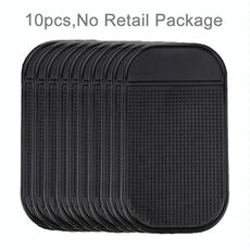 10 PCS Tappetino antiscivolo per auto Super Sticky Pad per telefono / GPS / MP4 / MP3 (nero)