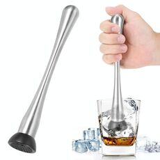 Rompighiaccio in acciaio inossidabile Muddler (argento)