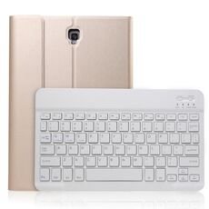 Custodia in pelle con tastiera Bluetooth rimovibile ultrasottile A830 per Galaxy Tab S4 10.5 T830 / T835, con supporto (oro)