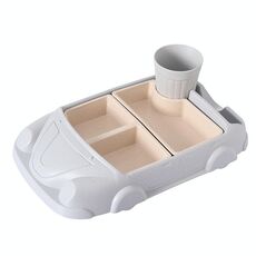 Targa auto in fibra di bambù per bambini (blu)