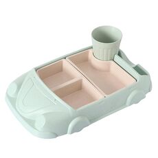 Targa per auto in fibra di bambù per bambini (verde)