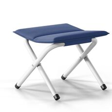 Sgabello pieghevole portatile per pesca arrampicata in campeggio (blu navy)
