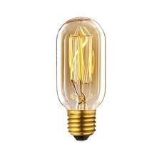 Lampadina a incandescenza vintage con filamento Edison retrò E27 40W, AC 220V (filamento T45)