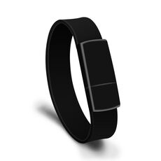 MicroDrive 128 GB USB 2.0 Braccialetto Fashion Wristband U Disk (nero)