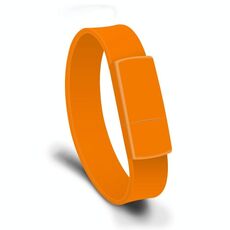 MicroDrive 128 GB USB 2.0 Braccialetto Fashion Wristband U Disk (arancione)