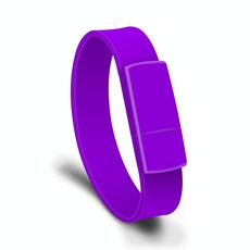 MicroDrive 128 GB USB 2.0 Braccialetto Fashion Wristband U Disk (viola)