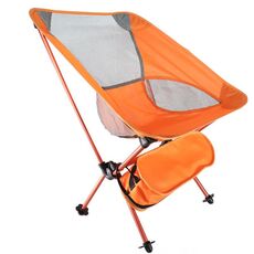 Sedia da campeggio pieghevole portatile da esterno Sedia da spiaggia da pesca leggera Schienale in lega di alluminio aeronautico Reclinabile