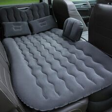 Materassino gonfiabile da viaggio per auto universale Lettino gonfiabile da campeggio, dimensioni: 90 x 135 cm (nero)